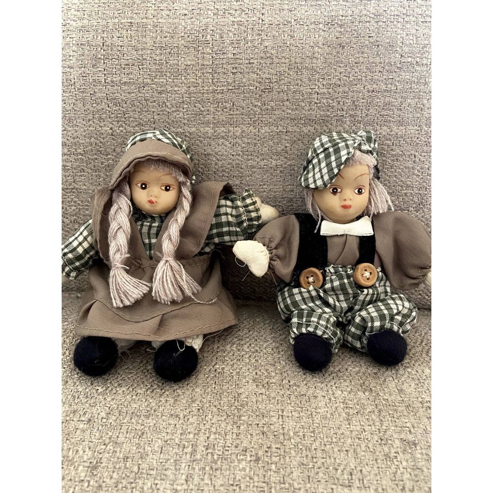 Vintage Albert E Price Old Work Collectible Dolls Twins Boy & Girl